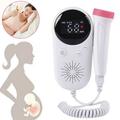 Fetal Pregnancy Doppler Pocket Baby Heart Rate Monitor Fetal Heartbeat Detector Ultrasonic