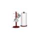 Morphy Richards 974029 Accents Kitchen Roll Holder and Mug Tree Set, Stainless Steel, Red, Standard