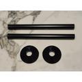 Radiator Pipe Covers & Collars - BLACK 15mm Pipe Shroud 200mm