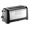 Dualit Lite 4 Slice Long Slot Toaster with Warming Rack Gloss Black 46025