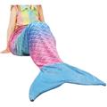 Classy Kids Mermaid Tail Blanket, Soft Warm Plush Fleece Sleeping Bag Snuggle Blanket for Girls Toddler Teen 61" x 19"