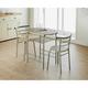 Small Dining Table And Chairs Modern Oval Bistro Set Small Breakfast Kitchen