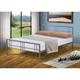 (4ft Small Double, Silver) Luna Metal Bed Frame with Kerri Mattress