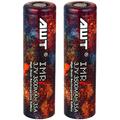 Batteries IMR 2400mah 2900mah 3500mah Flat Top High Drain 3.7v Pack of 2 (3500mah)