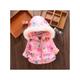 (Pink, 3-6 Months) Baby Kids Girls Coat Parka Hooded Padded Jacket