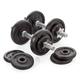 York 20kg Cast Iron Dumbbell Set Adjustable Spinlock Home Weight Lifting