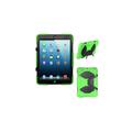 (GREEN) TECHGEAR G-SHOCK Case for iPad Mini 3, Mini 2, Mini 1 - Tough Rugged Heavy Duty Survival Case with Detachable Stand - Kids Work School Builde