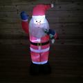 120cm (4ft) Tall Inflatable Indoor / Outdoor Christmas Santa & Candy Cane