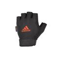 (Red, M) Adidas Adjustable Essential Gloves Weight Lifting Fitness Training Gym Workout