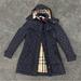 Burberry Jackets & Coats | Burberry Finsbridge Quilted Hooded Jacket Navy With Belt Xs | Color: Blue | Size: Xs