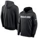 Men's Nike Black Las Vegas Raiders Fan Gear Wordmark Performance Pullover Hoodie