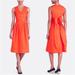 J. Crew Dresses | J. Crew Wrap-Top Shirtdress In Organic Cotton | Color: Orange | Size: 0