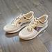 Michael Kors Shoes | Michael Kors Monique Trainers, 6m | Color: Cream/Gold | Size: 6