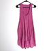 Free People Dresses | Free People M Sleeveless Dress Pink Fringe High Low Scoop Neck Flowy Boho | Color: Pink | Size: M