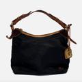 Dooney & Bourke Bags | Dooney & Bourke Vintage Black Nylon Hobo Bag Satchel Vintage (Re)Loved | Color: Black/Brown | Size: Os