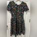 Lularoe Dresses | Floral Lularoe Amelia Dress | Color: Black/Pink | Size: M