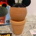 Disney Other | Disney's Mickey Mouse Chia Pet - Handmade Decorative Planter | Color: Black/Tan | Size: Os