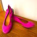 J. Crew Shoes | J. Crew Magenta Suede Flats | Color: Pink | Size: 7.5