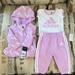 Adidas Matching Sets | Adidas Baby Girl Purple Hoodie Sweatpants Set 3 Months | Color: Purple/White | Size: 3mb