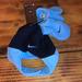 Nike Accessories | Nike Baby 2 Piece Hat Mittens Set Nwt Fleece Chin Trapper Cap Infant 12-24 Month | Color: Blue | Size: Osbb