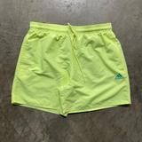 Adidas Shorts | Adidas Casual Nylon Lined Athletic Shorts Activewear Running Green Mens Medium | Color: Green | Size: M