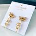 Kate Spade Jewelry | Kate Spade New York Gold Cubic Zirconia Bee Earrings | Color: Gold/White | Size: Os