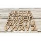 Wooden Letters 3mm Thick for Art Craft Wall Home Gift Nursery