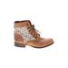 Steve Madden Boots: Combat Chunky Heel Boho Chic Brown Shoes - Women's Size 8 - Round Toe