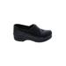 Dansko Mule/Clog: Loafers Wedge Classic Black Solid Shoes - Women's Size 39 - Round Toe