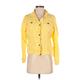 Chico's Denim Jacket: Short Yellow Solid Jackets & Outerwear - Women's Size Small