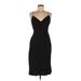 Catherine Malandrino Casual Dress - Sheath: Black Solid Dresses - Women's Size 6