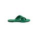 Mixx Shuz Sandals: Green Solid Shoes - Women's Size 5 1/2 - Open Toe