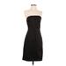 The Limited Casual Dress - Sheath Strapless Sleeveless: Black Solid Dresses - Women's Size 2