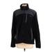 L.L.Bean Fleece Jacket: Below Hip Black Print Jackets & Outerwear - Women's Size Small