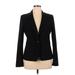 Banana Republic Wool Blazer Jacket: Below Hip Black Solid Jackets & Outerwear - Women's Size 14