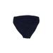 Carmen Carmen Marc Valvo Swimsuit Bottoms: Blue Solid Swimwear - Women's Size Medium