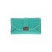 BCBGMAXAZRIA Leather Clutch: Embossed Teal Solid Bags