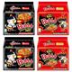 CNMART Samyang Hot Chicken Ramen Noodles (140g, Pack of 10) and 2x Spicy Hot Chicken Ramen (140g, Pack of 10) - Bundle