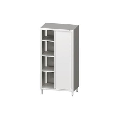 Stalgast Edelstahl Hochschrank mit Schiebetüren, 1200x600x2000 mm, verschweißt Image