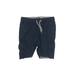 OshKosh B'gosh Cargo Shorts: Blue Solid Bottoms - Size 24 Month - Dark Wash