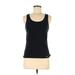 Calvin Klein Tank Top Black Solid Scoop Neck Tops - Women's Size Medium