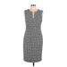 Calvin Klein Casual Dress - Sheath Keyhole Sleeveless: Gray Dresses - Women's Size 12