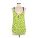 Aqua Sleeveless Top Green Halter Tops - Women's Size Medium