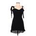 Forever 21 Casual Dress - Party: Black Solid Dresses - Women's Size Medium