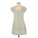 FP BEACH Casual Dress - Mini Scoop Neck Short sleeves: Gray Print Dresses - Women's Size X-Small