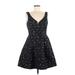 Ali Ro Casual Dress - Mini Plunge Sleeveless: Black Dresses - New - Women's Size 8