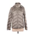 MICHAEL Michael Kors Jacket: Below Hip Gray Print Jackets & Outerwear - Women's Size Medium