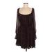 Altar'd State Casual Dress - Mini Boatneck Long sleeves: Black Dresses - Women's Size Medium