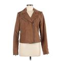 Levi's Jacket: Short Brown Print Jackets & Outerwear - Women's Size Medium