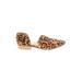 CATHERINE Catherine Malandrino Flats: D'Orsay Chunky Heel Boho Chic Brown Leopard Print Shoes - Women's Size 10 - Almond Toe